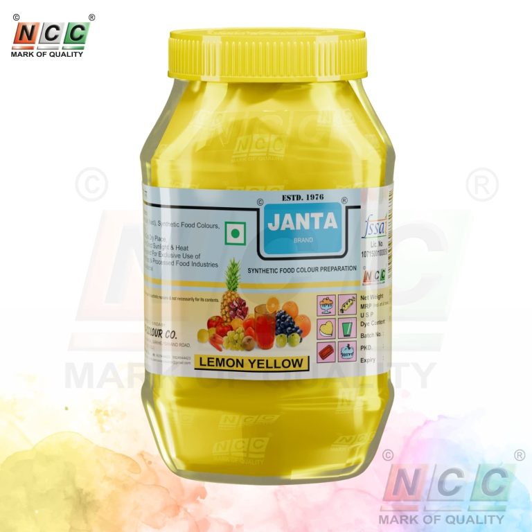 janta brand lemon yellow food colour 500g powder