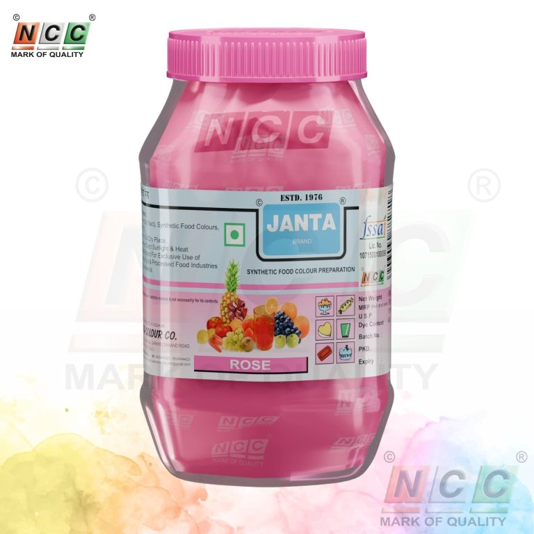 janta brand rose food colour 500g powder