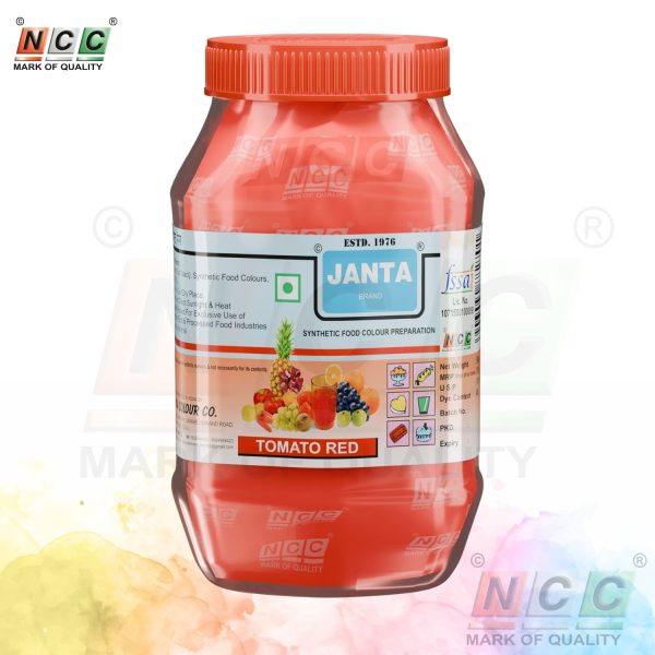 janta brand tomato red food colour 500g powder