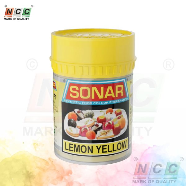 sonar brand lemon yellow food colour 10g powder