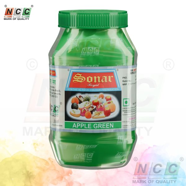 sonar brand apple green food colour 500g powder