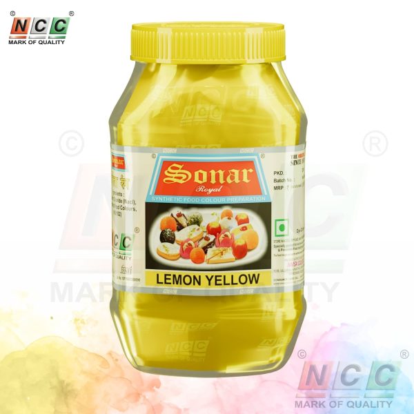 sonar brand lemon yellow food colour 500g powder