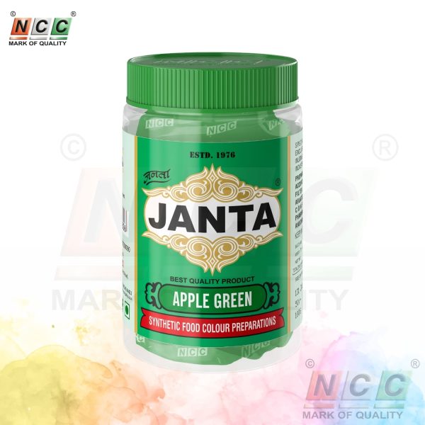 super janta brand apple green food colour 100g powder