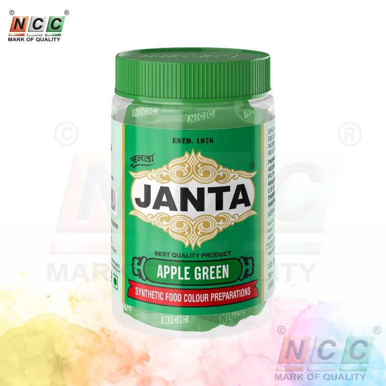 super janta brand apple green food colour 100g powder